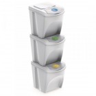 Kosz do segregacji Sortbucket 3 x 25L biały