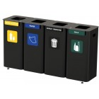 Stacja MODULAR BIN do segregacji 4 x 70 L z powłoką antybakteryjną