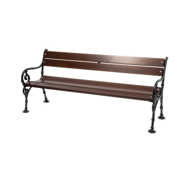 Ławka żeliwna z oparciem Palermo 180 x 38 x 80 cm Ławka żeliwna z oparciem Palermo 180 x 38 x 80 cm