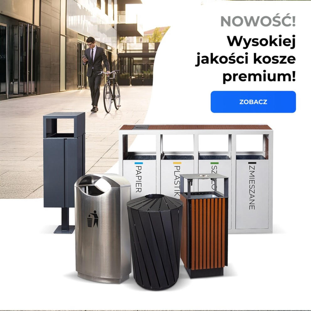 Kosze uliczne premium