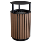 Kosz miejski drewniany Bonsai 65L