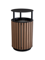 Kosz miejski drewniany Bonsai 65L