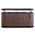 Kosz do segregacji 4-komorowy Bonsai 4 x 60L