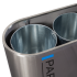 Kosz do segregacji Titanium 4 x 60L stal nierdzewna