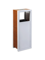 Kosz uliczny ze stali nierdzewnej Metropolitan 50L