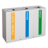 Kosz do segregacji modułowy Eco Modular II 3 x 60L biały Kosz do segregacji modułowy Eco Modular II 3 x 60L biały