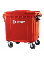 Pojemnik na odpady 1100L czerwony ESE