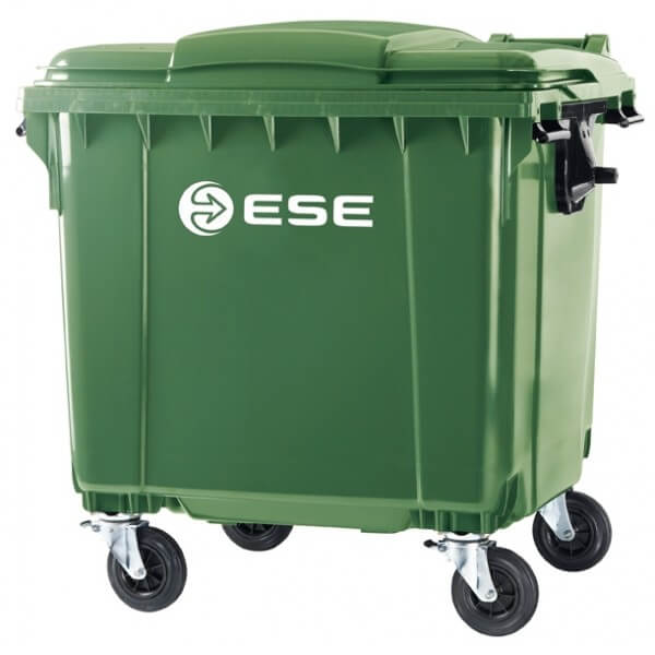 Pojemnik na odpady komunalne ESE 1100L zielony