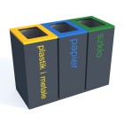 Kosz do segregacji Harmonics 3 x 60L