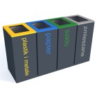 Kosz do segregacji Harmonics 4 x 60L