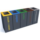 Kosz do segregacji Harmonics 5 x 60L