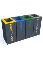 Kosz do segregacji Harmonics 4 x 60 L