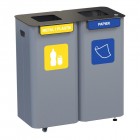 Pojemnik do segregacji odpadów na zewnątrz Modular Bin 2 x 70L